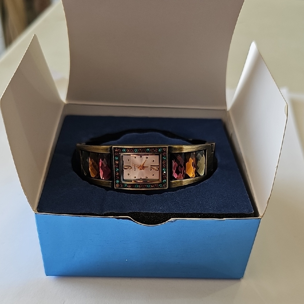 Avon Red and Yellow Artistic Watch
